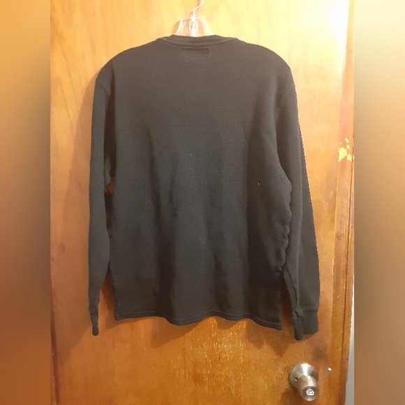 Polo Ralph Lauren Men's Long Sleeve Black Cotton Size Large Preppy College - Picture 2 of 5